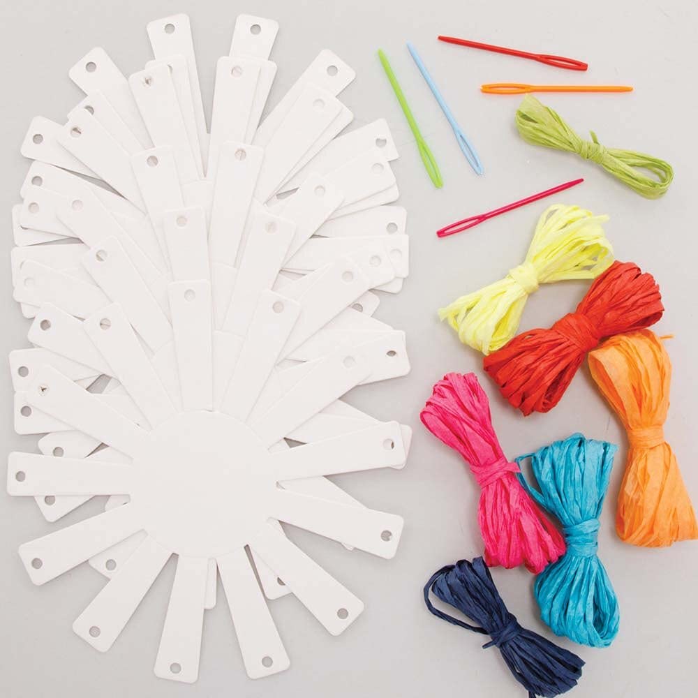 Baker Ross Rainbow Craft Weaving Baskets - Pack of 5, Arts & Crafts Kit for Kids Ages 5+ 2