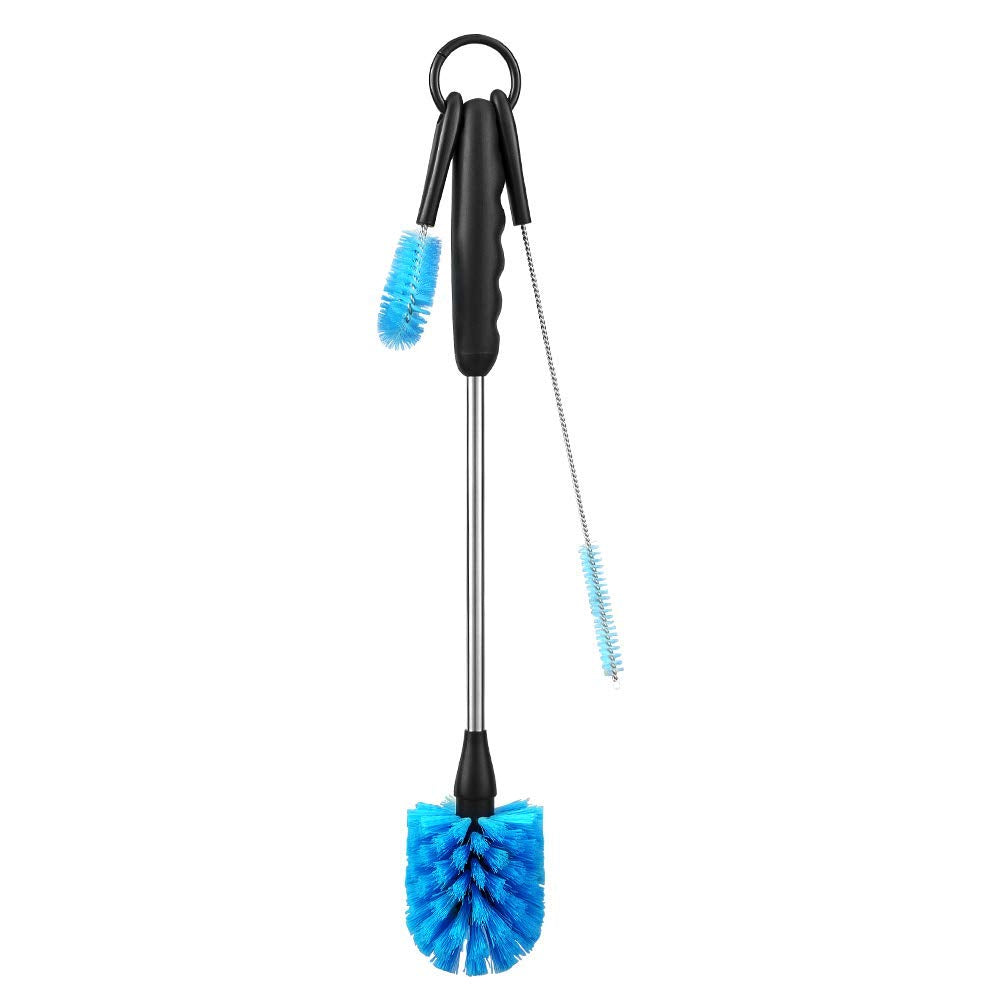 Super Sparrow 3-in-1 Kitchen Brush Set - Bottle, Straw, and Spout Cleaner | Blue 1