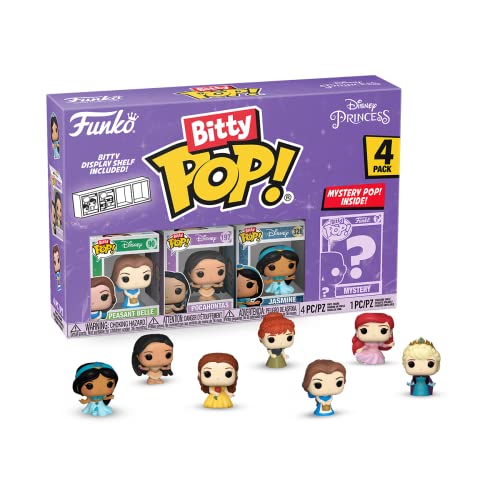 Funko Bitty POP! Disney Princess - Belle, Pocahontas, Jasmine & Mystery Figure Vinyl Set 44