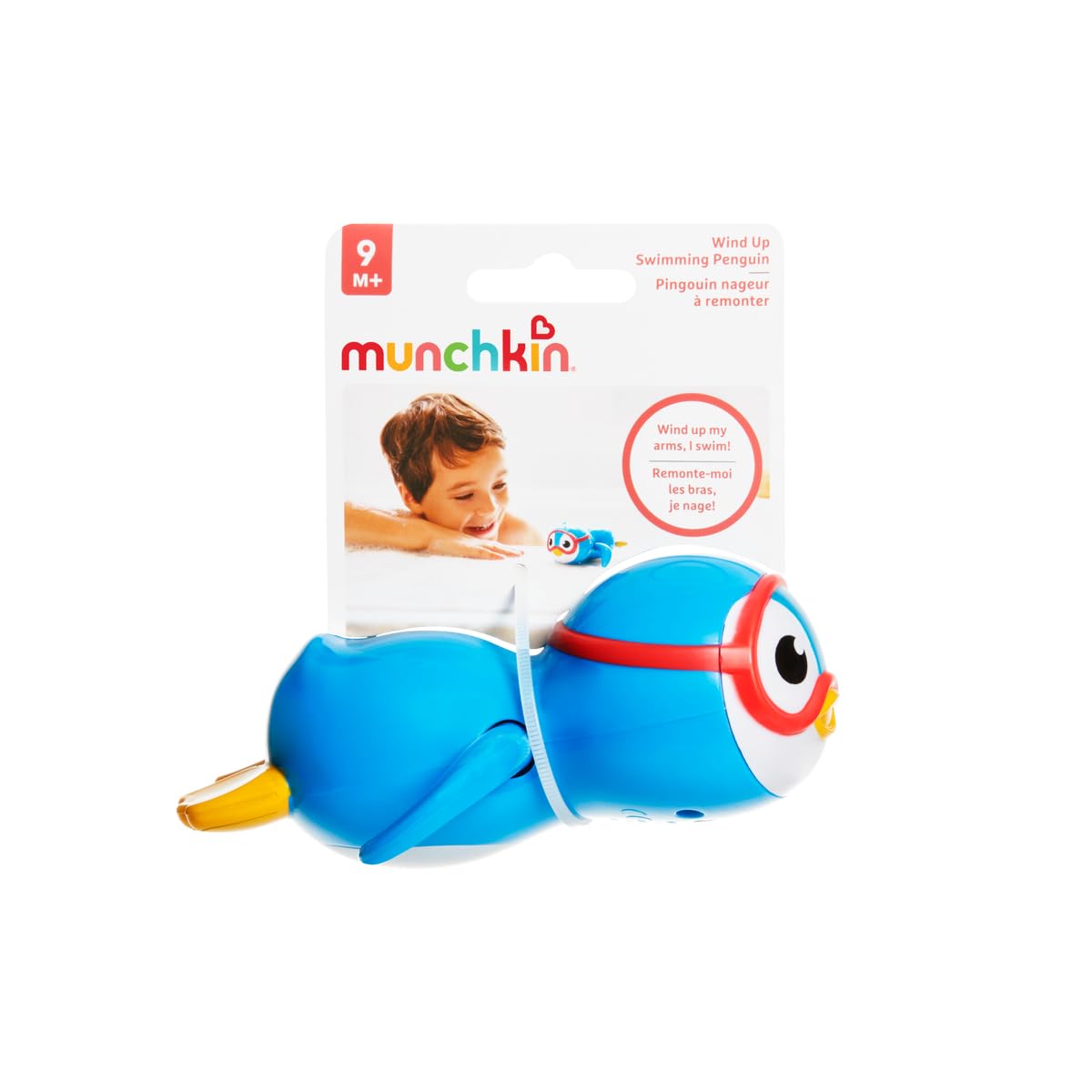 Munchkin Wind Up Swimming Penguin Scuba Buddy Bath Toy | Ages 9 Months+ | Unisex Baby 2