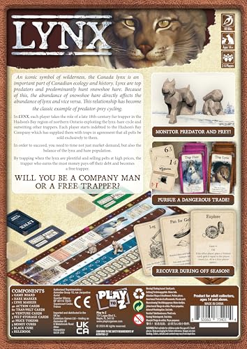 Play To Z Lynx Strategy Game for 2 to 5 Players Ages 14+
