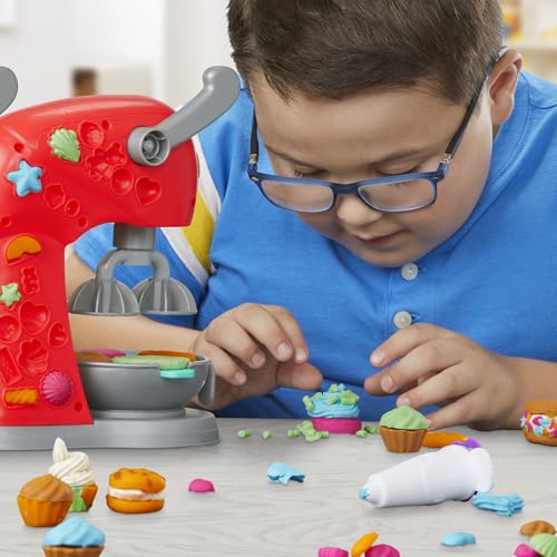 Play-Doh Kitchen Creations Magical Mixer Playset - Toy Mixer with 5 Cans of Play-Doh for Kids 3+