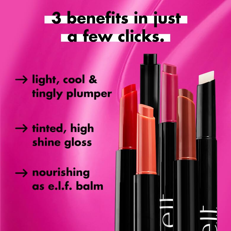 e.l.f. Pout Clout Lip Plumping Pen - Sheer Color, Gloss & Plumping Effect | Vegan & Cruelty-Free 5