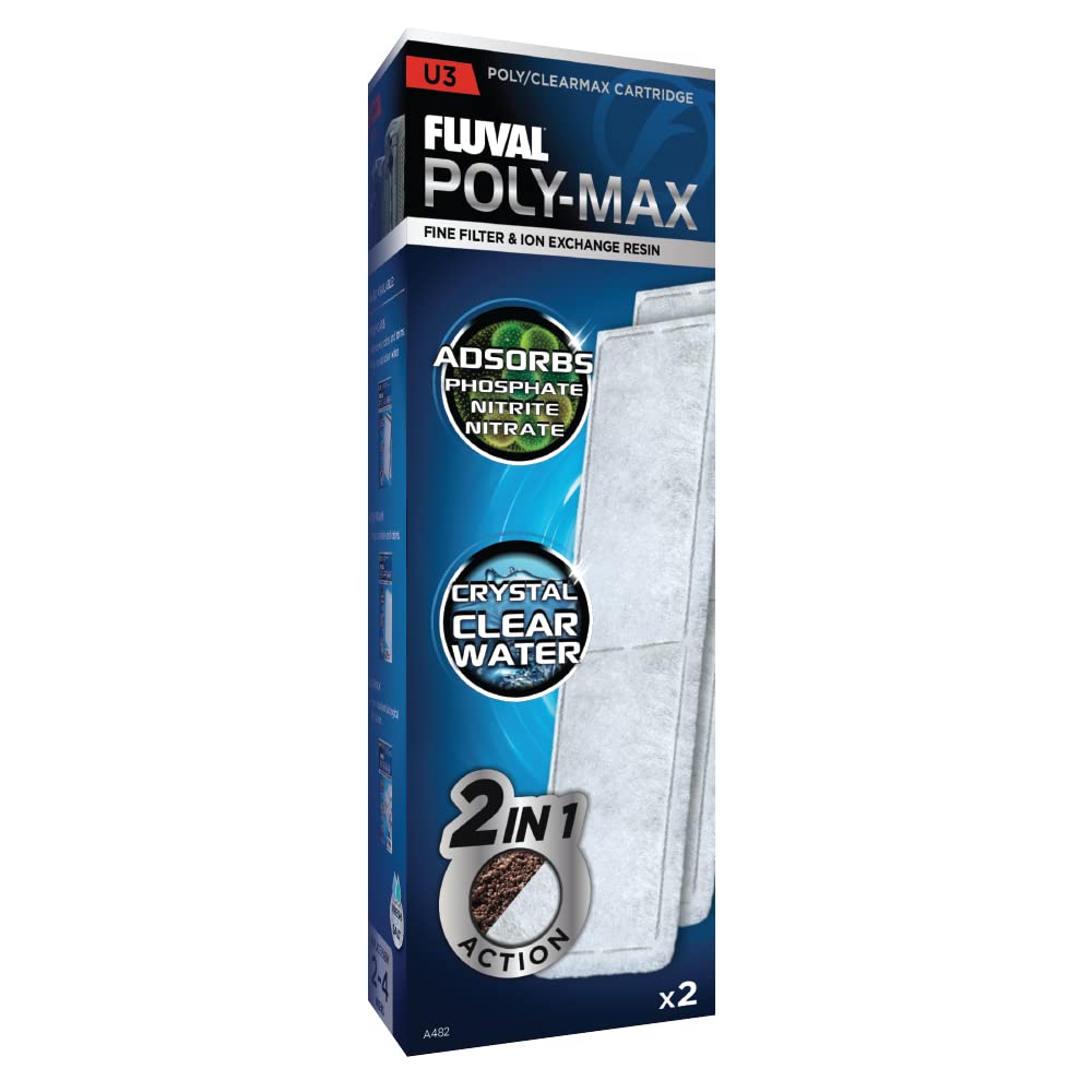 Fluval U3 Internal Clearmax Cartridge - Controls Algae & Odors | 2 Count