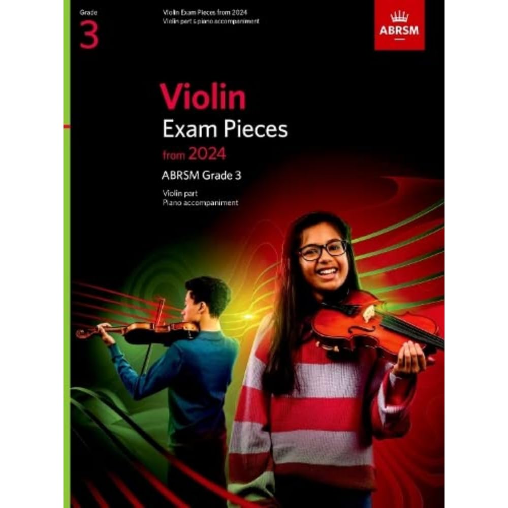 ABRSM Violin Exam Pieces from 2024 - Grade 3 Violin Part & Piano Accompaniment | Sheet Music