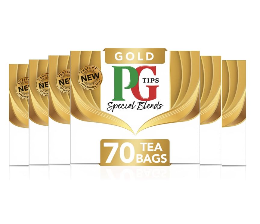 PG Tips Gold | Biodegradable Black Tea Bags | Rich & Velvety Taste | 70 Tea Bags 1
