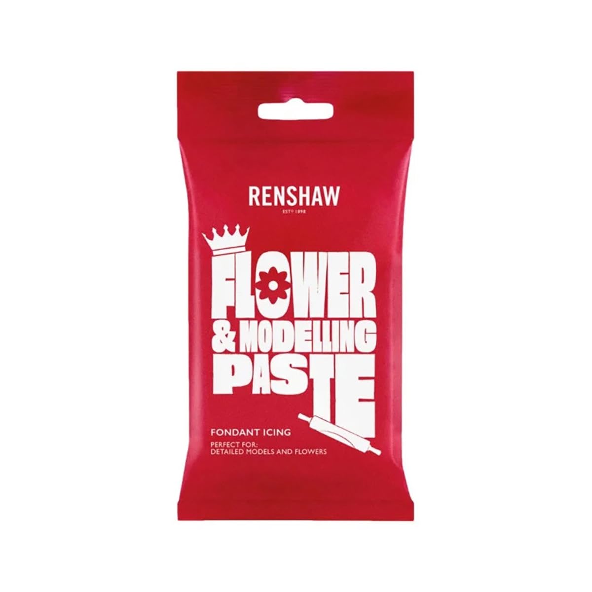 Renshaw Flower & Modelling Paste - White, 250g | Ideal for Intricate Shapes & Figures