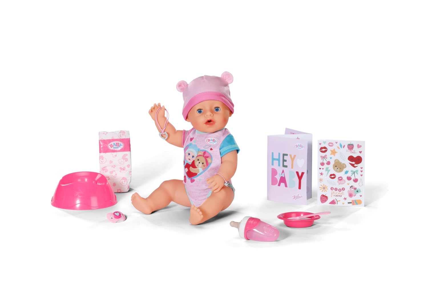 BABY born Emma Doll - 43 cm | 10 Play Functions | Fully Bathable