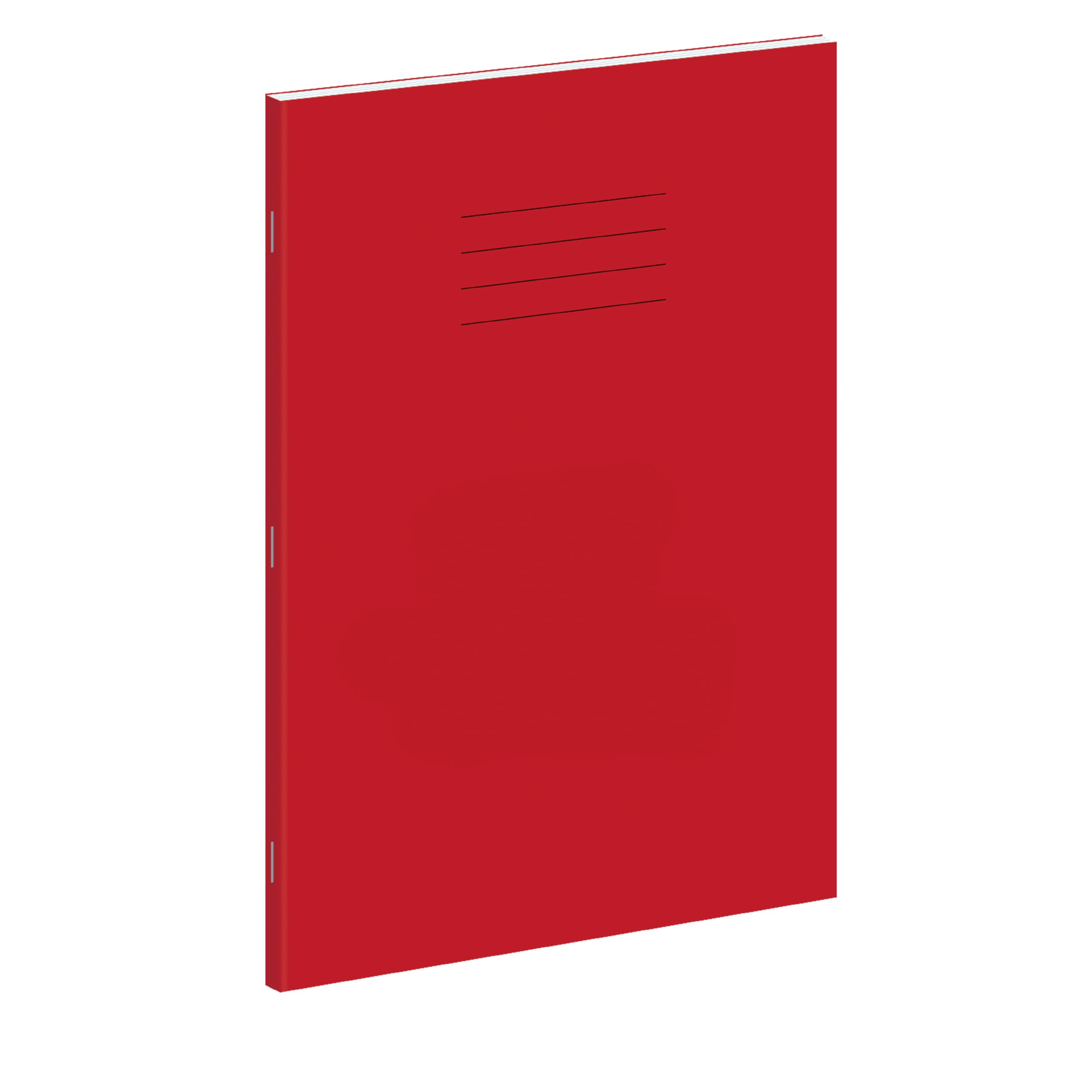 Hamelin A4 Exercise Book - 8mm Ruled & Margin, 48 Pages, Red Cover | Pack of 10