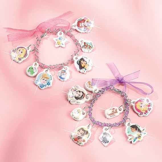 Totum Disney Princess Jewellery Craft Set - Make 2 Bracelets with Puffy Charms | Ages 4+ 3