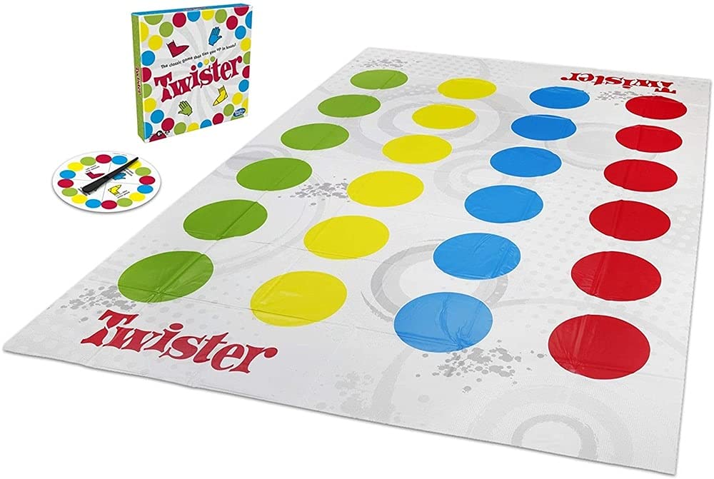 Hasbro Gaming Twister-Spiel – Familienpartyspiel im Freien für Kinder ab 6 Jahren