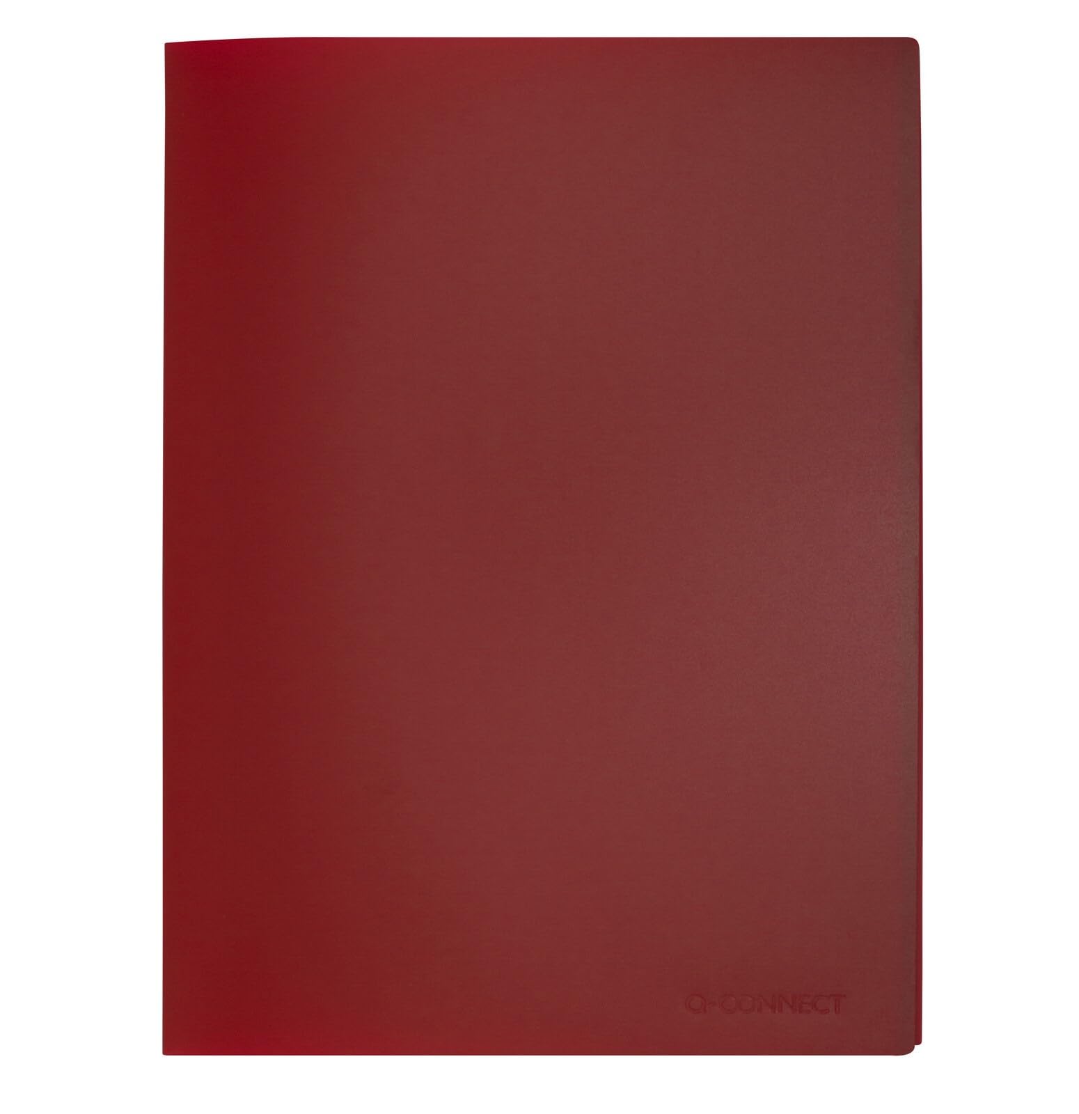 Q-Connect Polypropylene Display Book - 40 Pockets | A4 Size | Red | KF01258