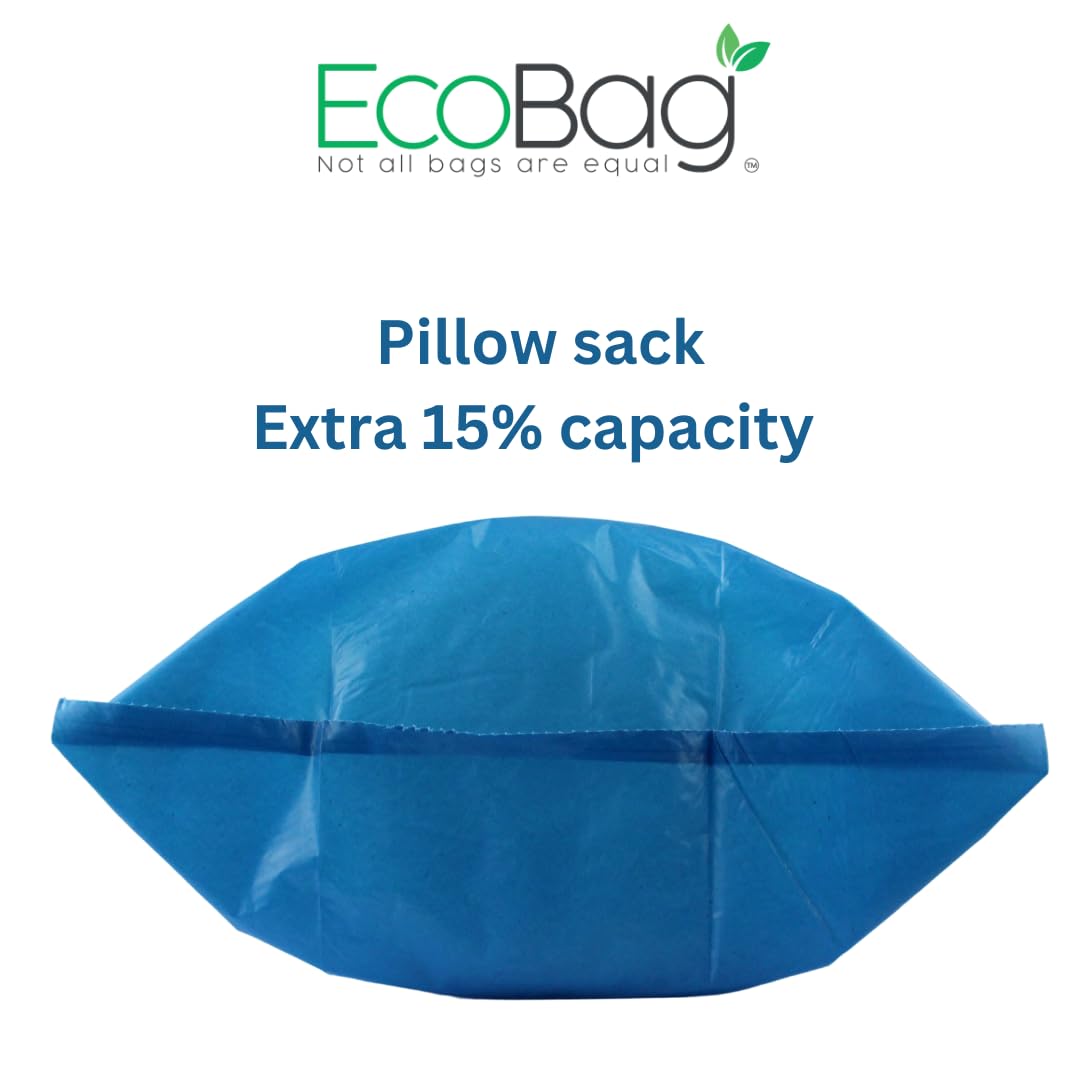 EcoBag 6 Pack Blue 30L 80 Micron Recyclable Heavy Duty Rubble Bags 14