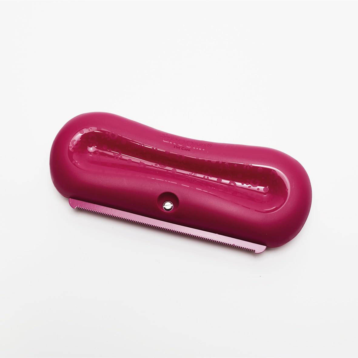 Groomi Deshedding & Grooming Brush - Gentle & Efficient | Stainless Steel | Pink 2