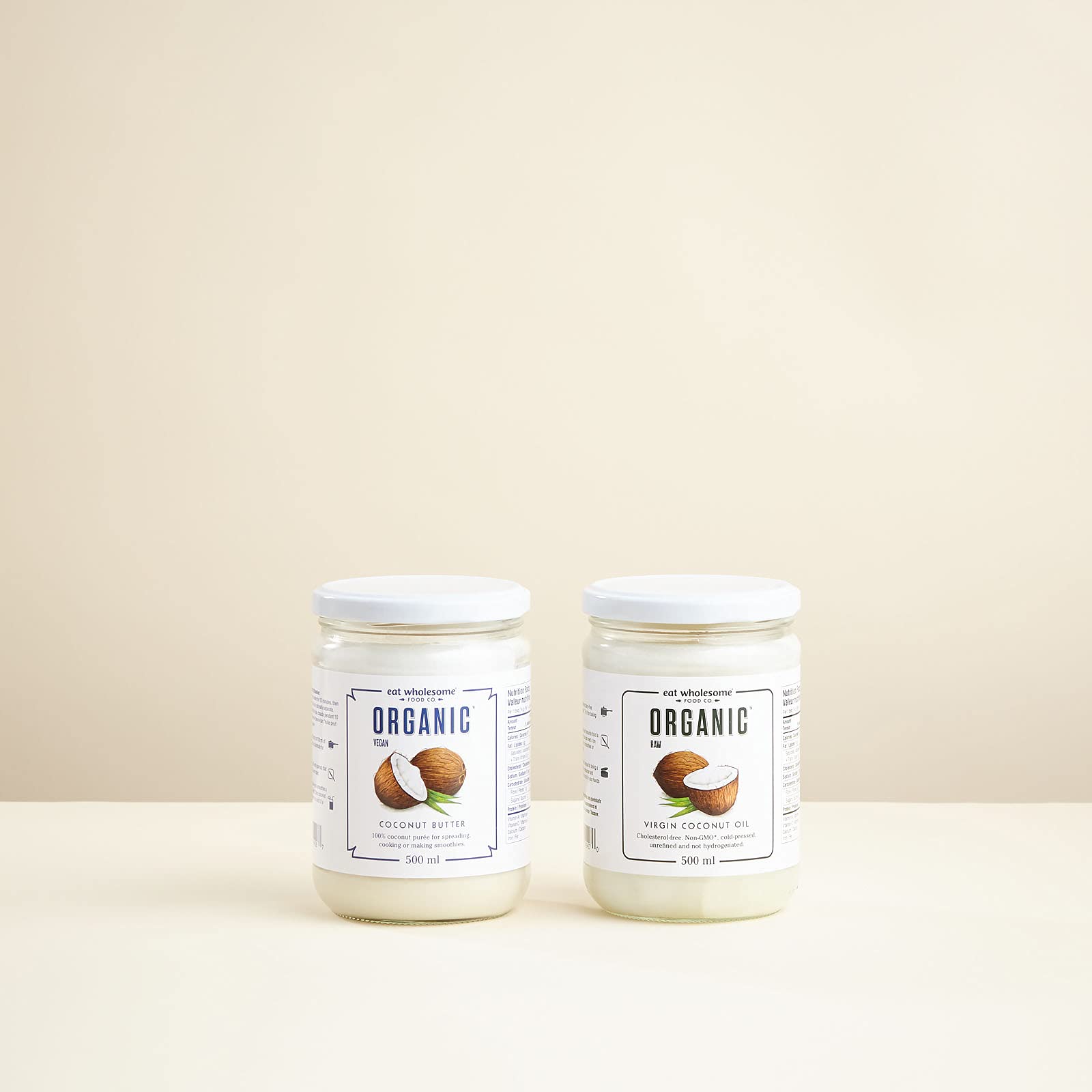 Eat Wholesome Organic Virgin Coconut Oil - Raw Cold-Pressed | 500 ml Glass Jar 4