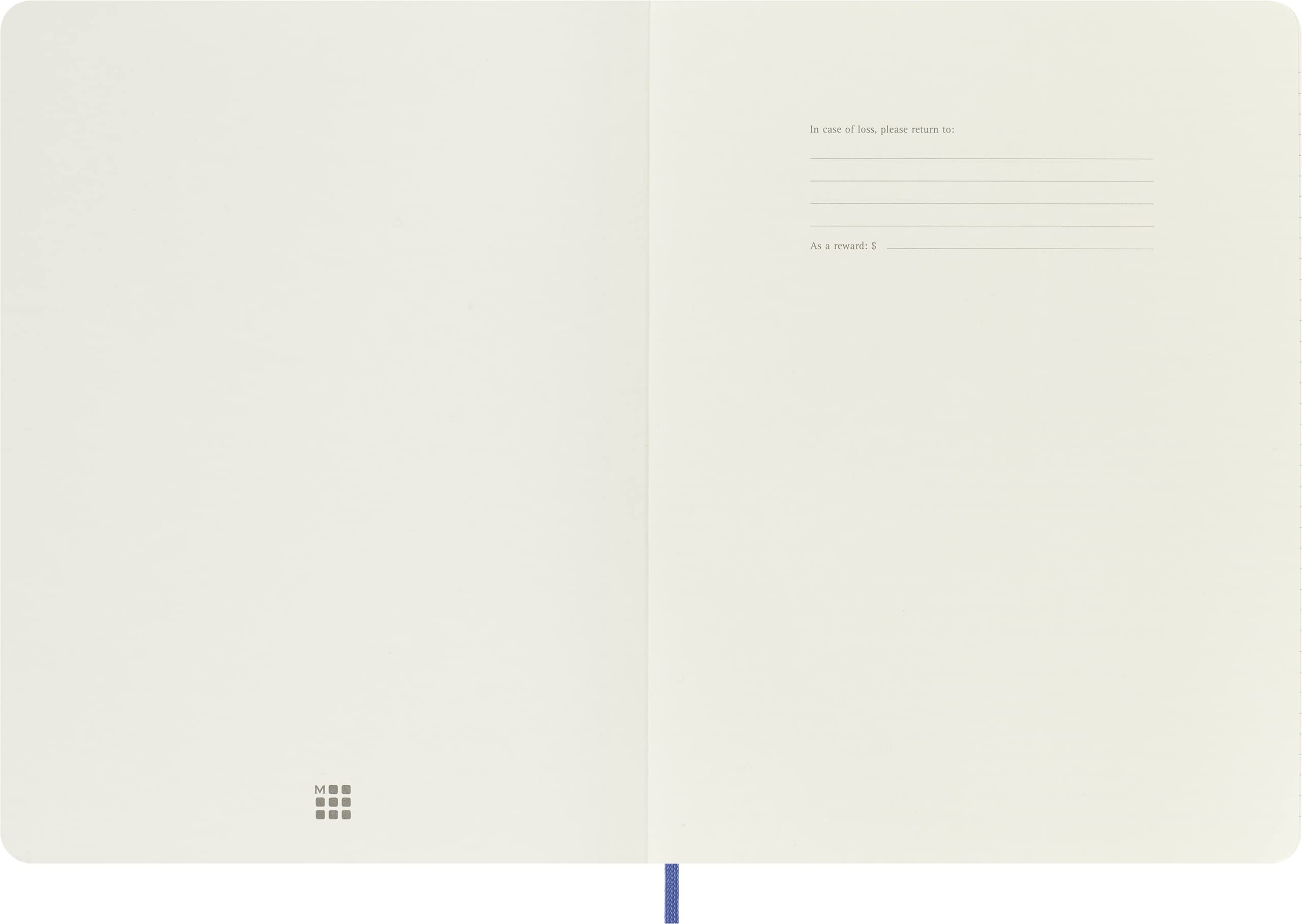 Moleskine Classic Notebook - Ruled Layout | Soft Cover | X-Large 19 x 25 cm | Hydrangea Blue