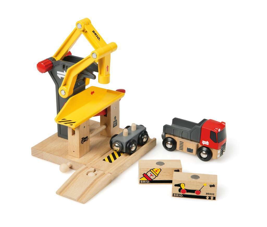 BRIO World Freight Goods Station - Wooden Railway Train Set for Kids 3