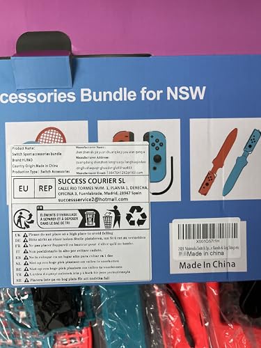 HLRAO 10 in 1 Nintendo Switch Sports Accessories Bundle for Switch & OLED Model 21