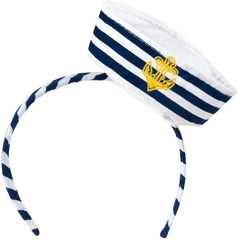 Boland Sailor Girl Tiara Hat with Anchor Embroidery 1