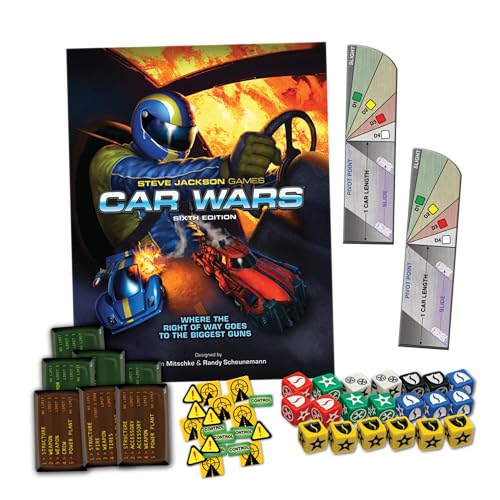 Steve Jackson Games Car Wars 2-Player Starter Set Orange/Purple 6th Edition 7