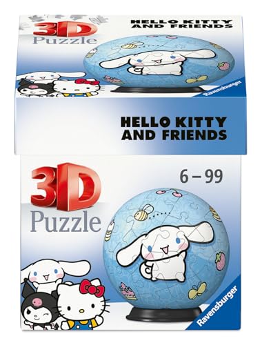 Ravensburger Hello Kitty Cinnamoroll 3D Puzzle Ball - 54 Pieces | Ages 6+ | 7.5cm Diameter 2