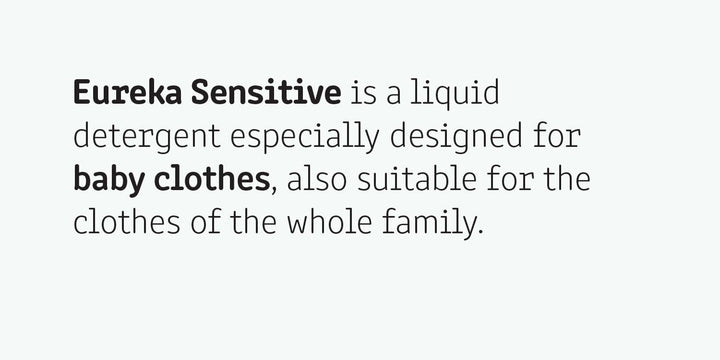 Eureka Sensitive Liquid Laundry Detergent – 1L – 100% Olive Oil Soap & Organic Chamomile Extract