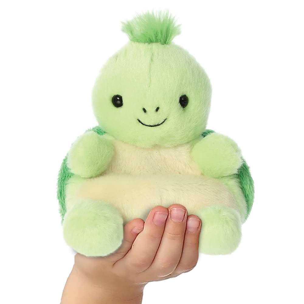 AURORA Palm Pals Tiny Turtle Stuffed Toy - 5In Green Soft Toy | Eco-Friendly 2