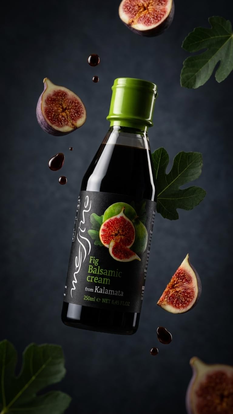 Messino Greek Fig Balsamic Cream - Pack of 2 x 250ml (500ml Total) 5