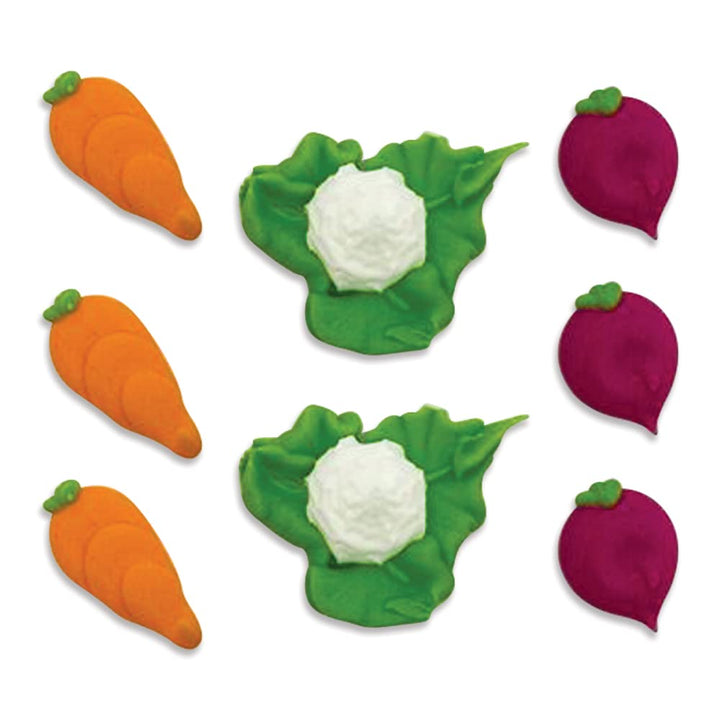 Anniversary House - Vegetable Patch Edible Sugarcraft Cake Toppers