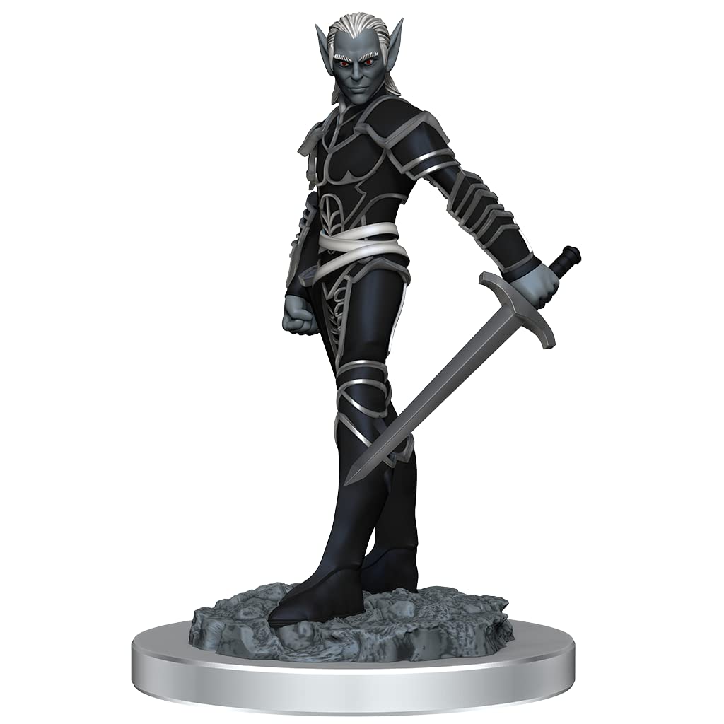 WizKids Dungeons & Dragons Nolzur's Marvelous Unpainted Miniatures - Drow Fighters | Plastic