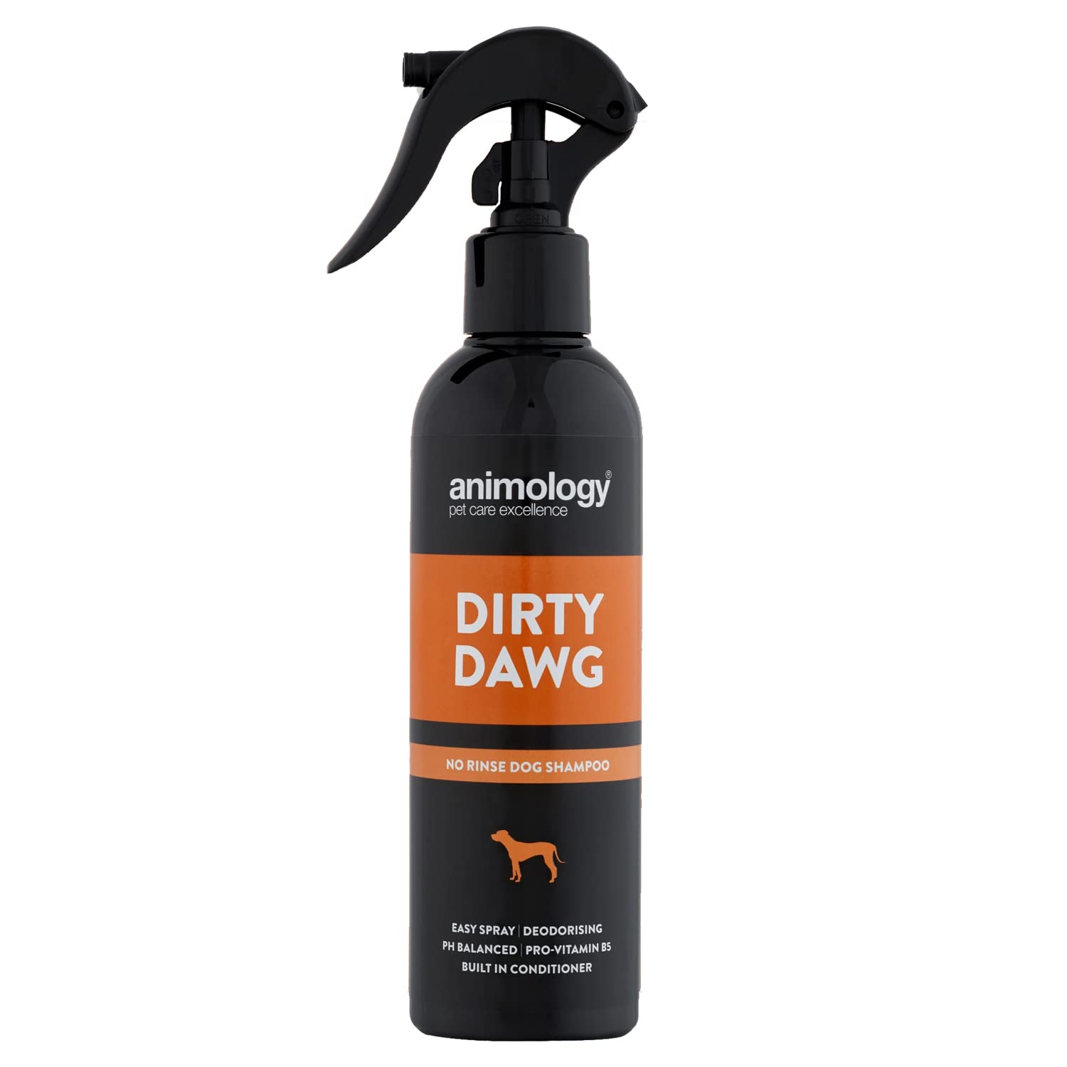 Animology Dirty Dawg Pup No-Rinse Shampoo Dog Spray - Deodorizing, Cleans Dirt, Signature Scent | 250ml
