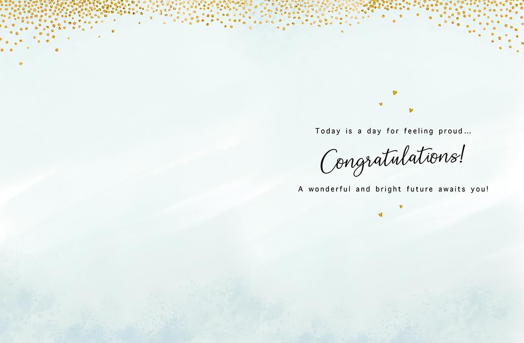 Piccadilly Greetings Graduation Card for Women | 8 x 6 Inch | Congratulations Theme
