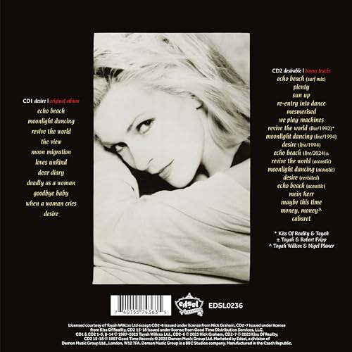 Toyah - Desire 2CD Deluxe Gatefold Packaging