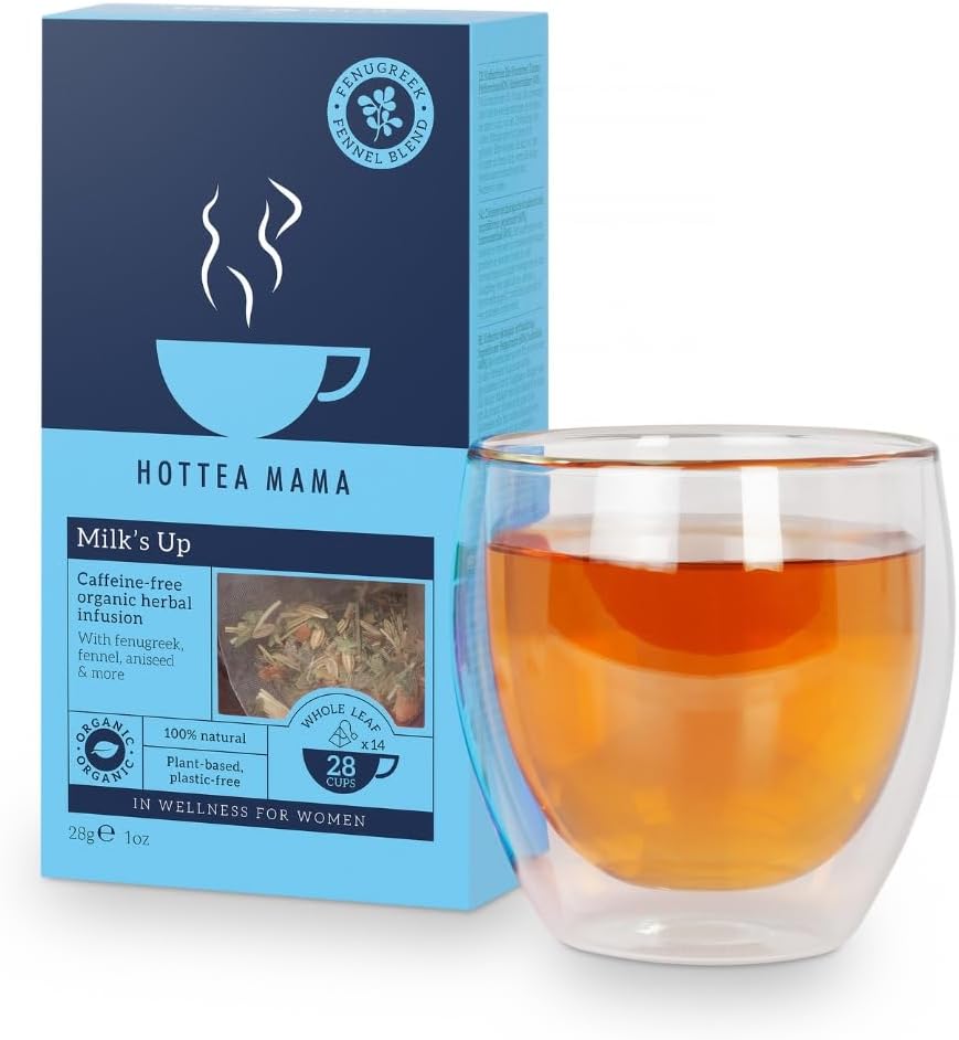 HOTTEA MAMA Milk's Up Organic Breastfeeding Tea for Lactation Support