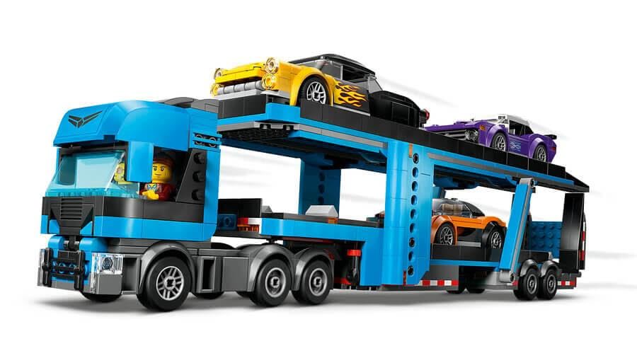 LEGO City Car Transporter Truck with Sports Cars - 998-Piece Building Set for Ages 7+ 2
