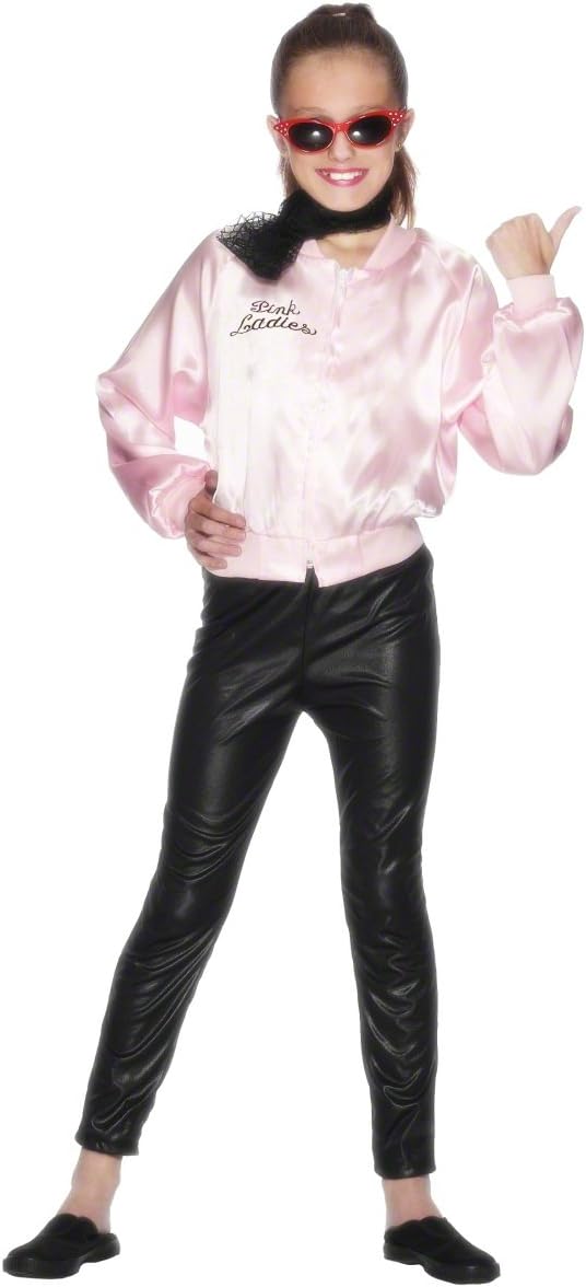 Smiffys Grease Pink Ladies Jacket Costume - Ages 7-9 1