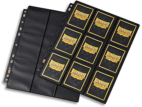 Dragon Shield 18-Pocket Sideloading Binder Pages - 50er-Packung, blendfreie, mattierte Oberfläche