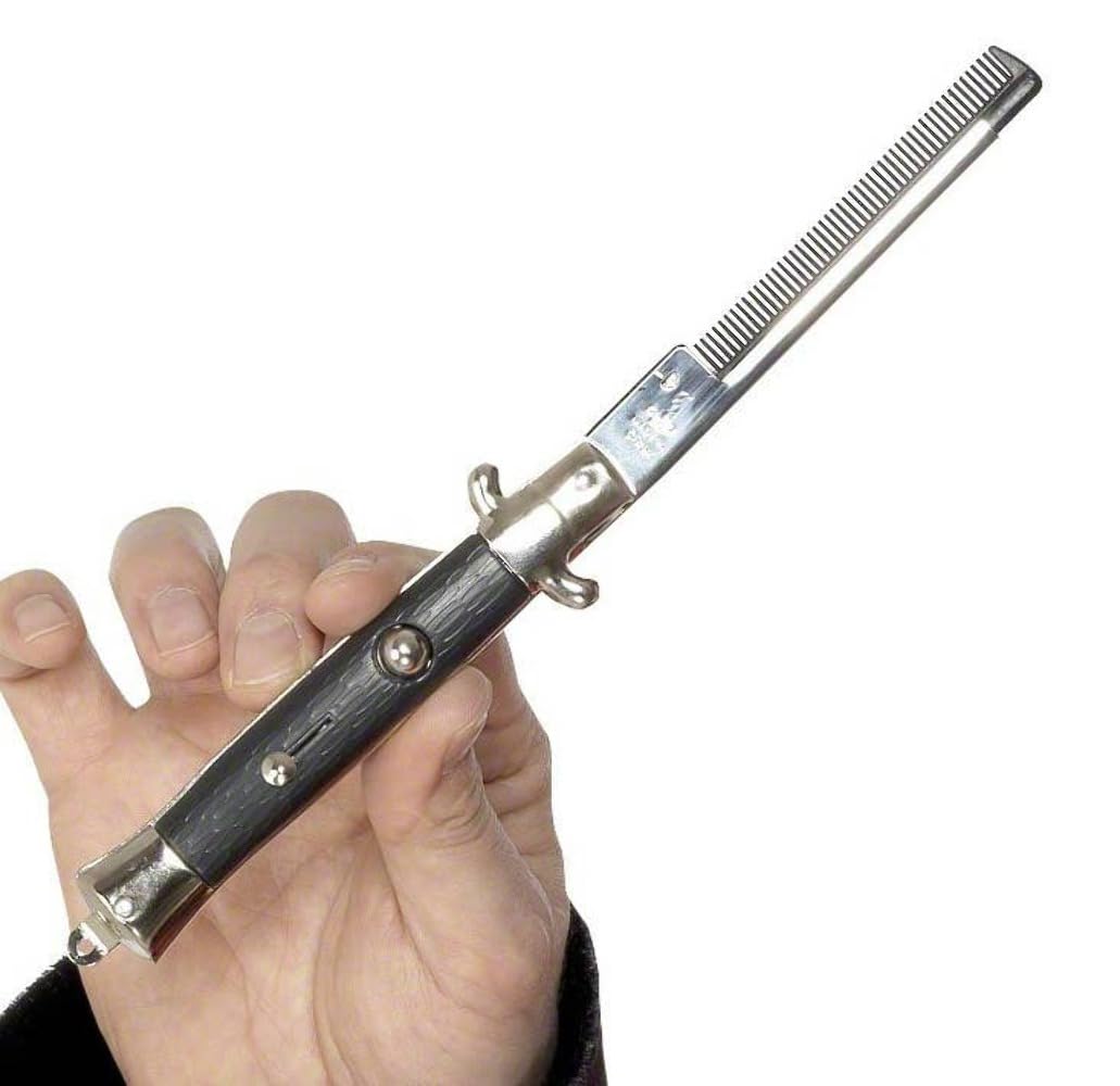 Smiffys 50s Style Teddy Boy Flick Comb, Black 10