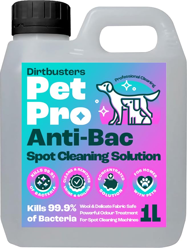 Dirtbusters Anti-Bac Spot Cleaning Solution - Kills 99.99% Bacteria | 1L Liquid Concentrate 1