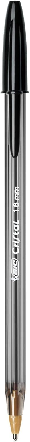 BIC Cristal Large Ballpoint Pens, Every-Day Biro Pens with Wide Point (1.6 mm), Ideal for School, Black Ink, Pack of 50 3