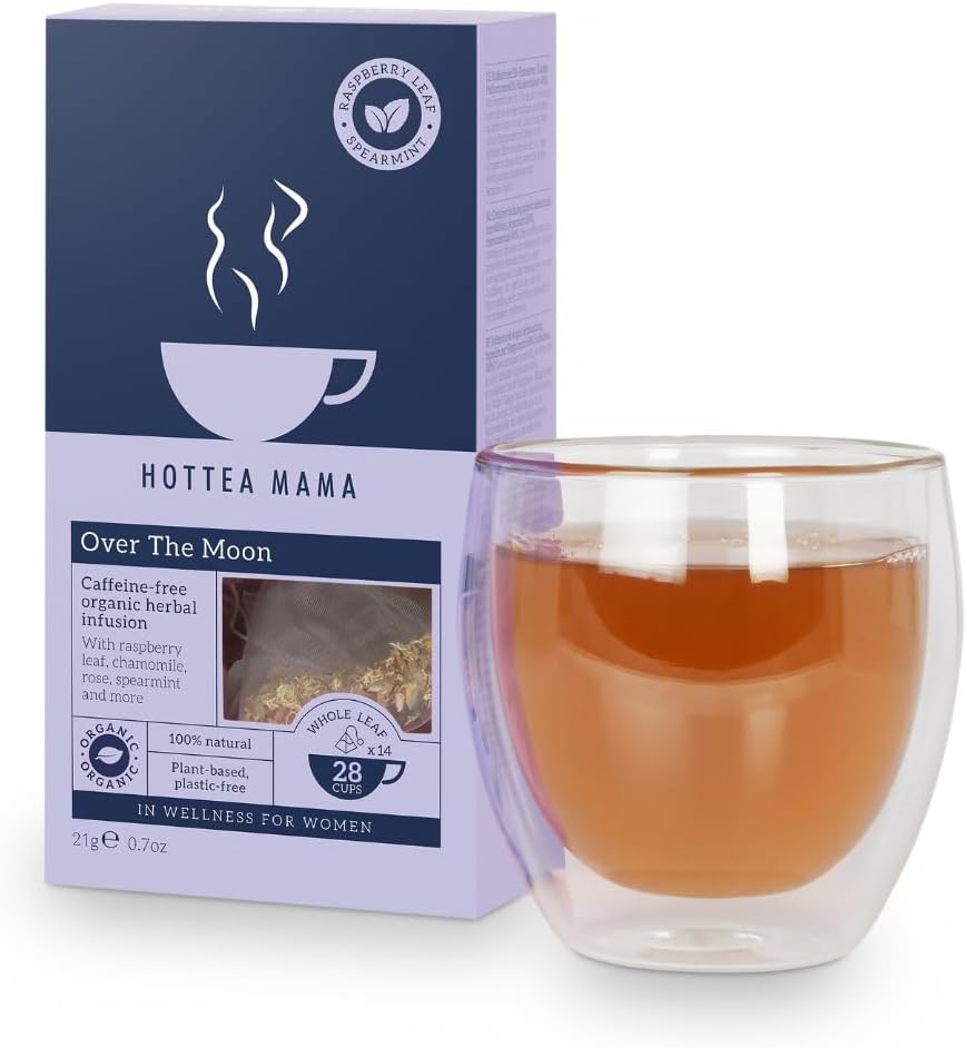 HOTTEA MAMA Over The Moon Organic Period Support Herbal Tea - Cramp Relief & Hormone Balance
