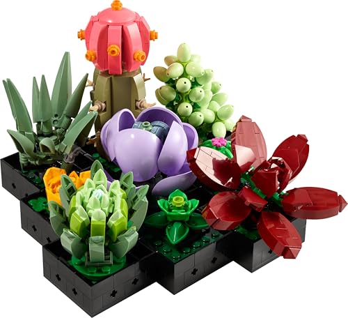 LEGO 10309 Icons Succulents Set - Artificial Plants for Adults, Home Décor & Building