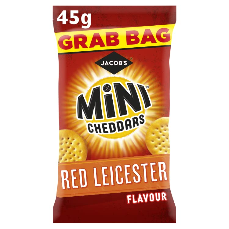Jacob's Mini Cheddars Red Leicester Wundertüte, 45 g (30er-Packung)