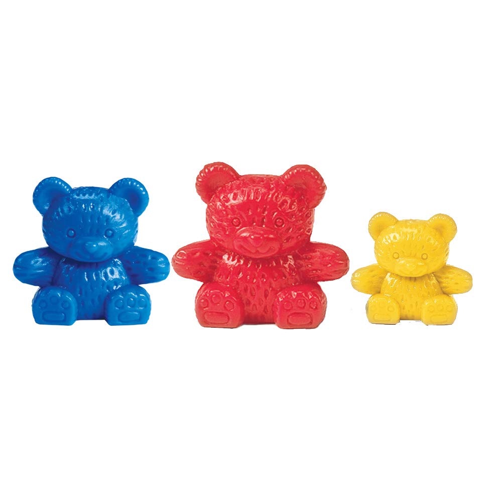 Learning Resources The Original Three Bear Family Counters Set - 80 Pieces | 4 Colours, 3 Sizes, 3 Weights | Ages 3-7