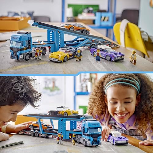 LEGO City Car Transporter Truck with Sports Cars - 998-Piece Building Set for Ages 7+ 10