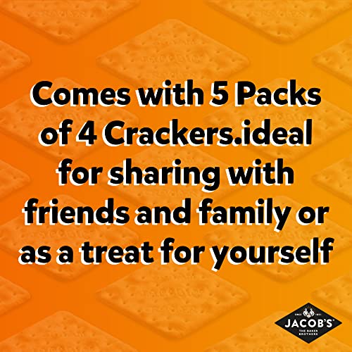 Jacob's Mediterranean Crackers, Pinch of Salt, 190g - Pack of 20 4