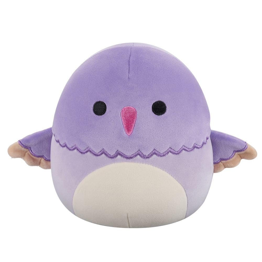 Squishmallows Charmaine, der violett gekrönte Kolibri – 7,5 Zoll großes Plüschtier