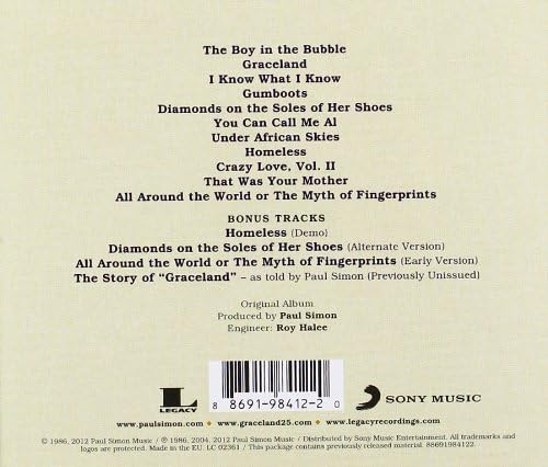 Paul Simon - Graceland 25th Anniversary Edition [Audio CD]