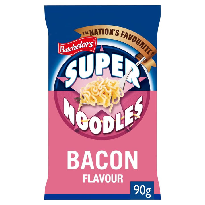 Batchelors Super Noodles Bacon Flavour Instant Snack 90g