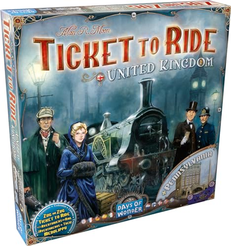 Days of Wonder Ticket to Ride United Kingdom & Pennsylvania Expansion (DO7223)